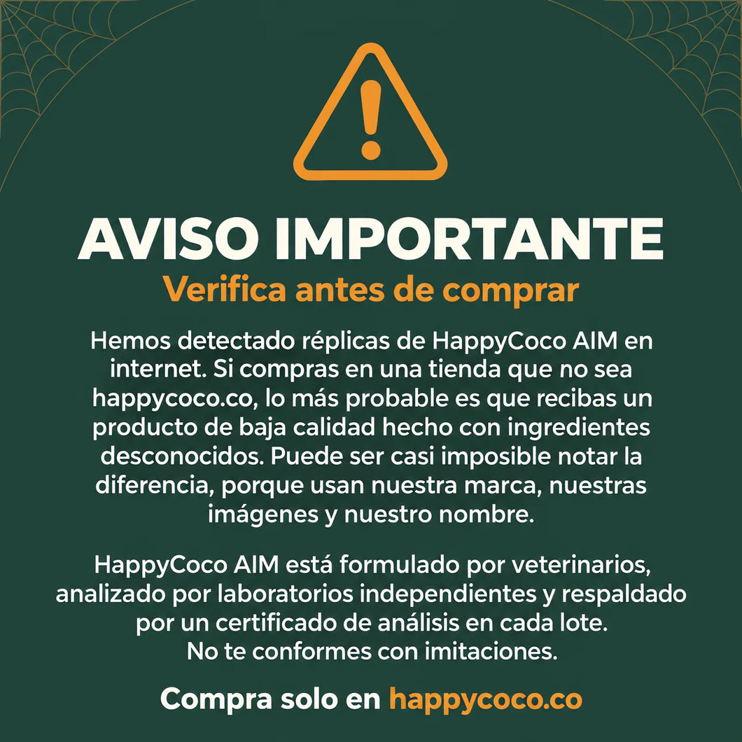 Aviso importante: compra solo en happycoco.co