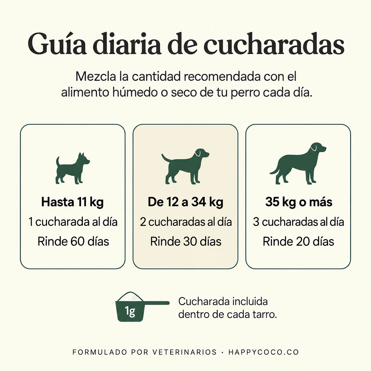 Guía diaria de cucharadas
