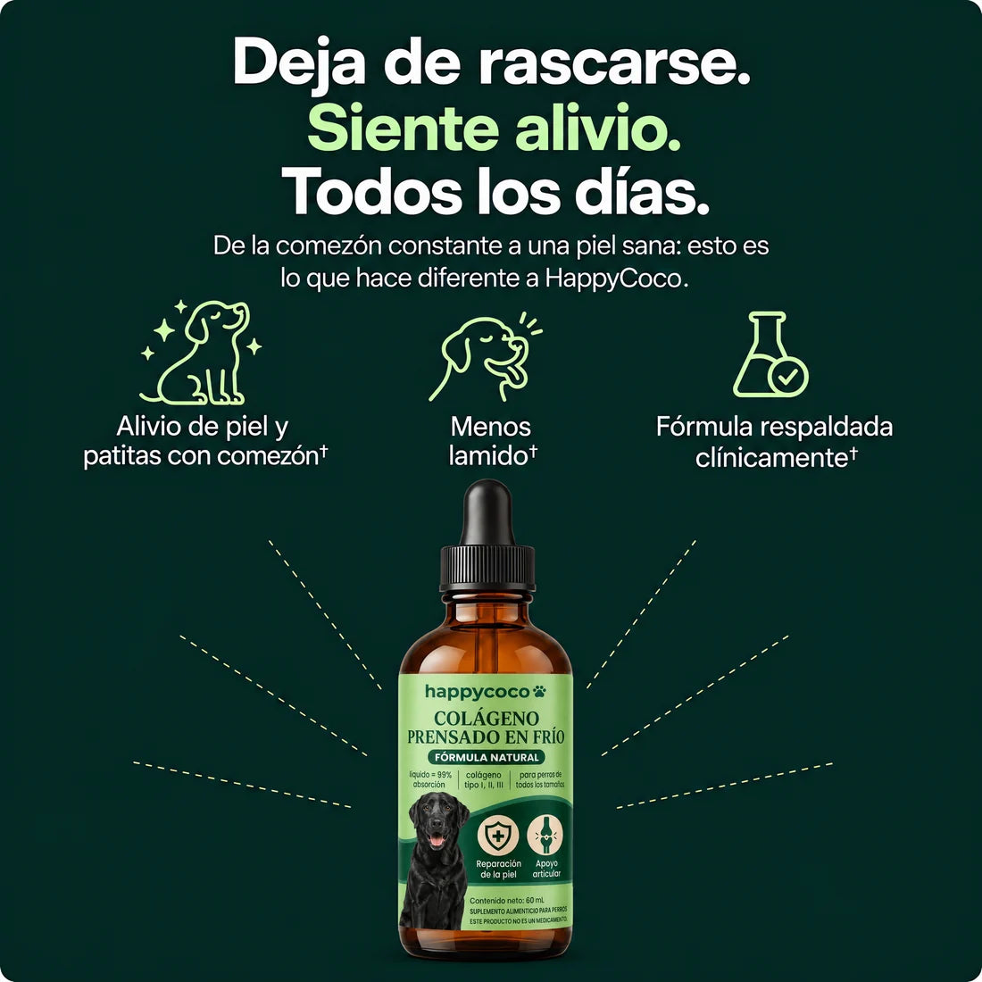 Deja de rascarse. Siente alivio. Todos los días.