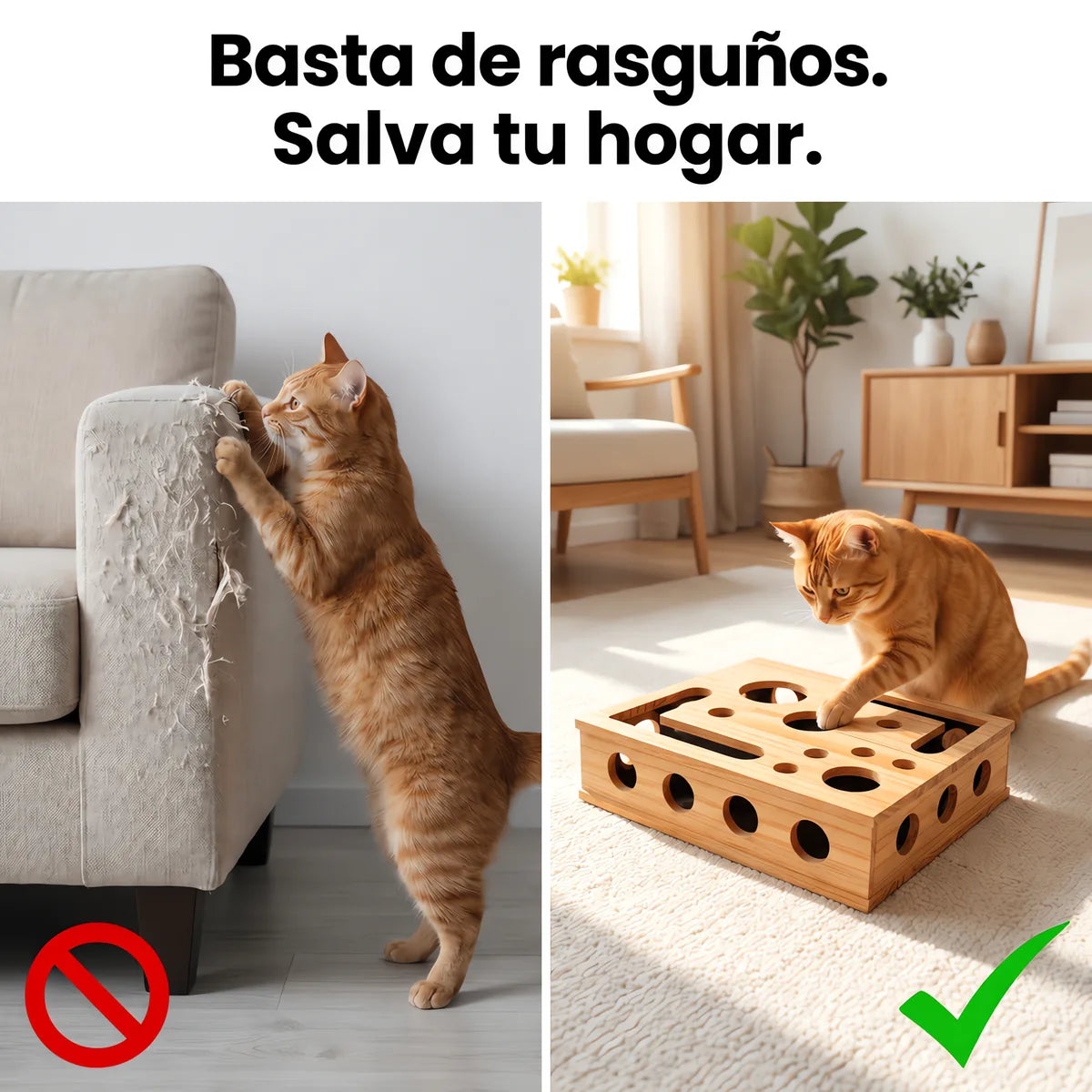 Basta de rasguños. Salva tu hogar.