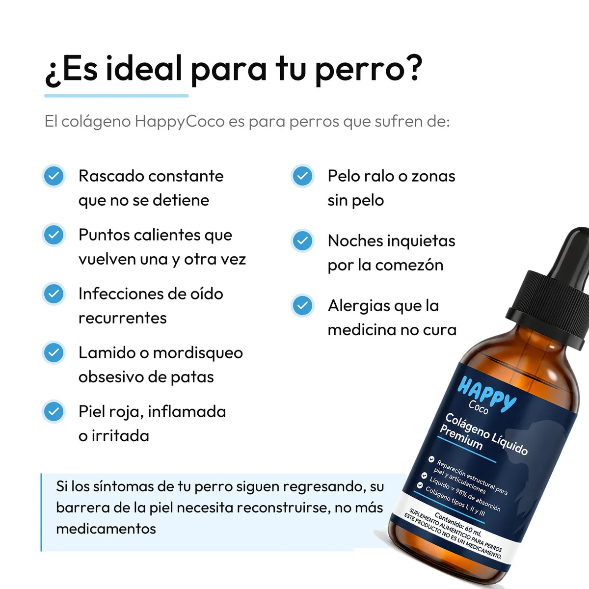 ¿Es ideal para tu perro? Rascado, puntos calientes, infecciones de oído, lamido de patas, piel irritada