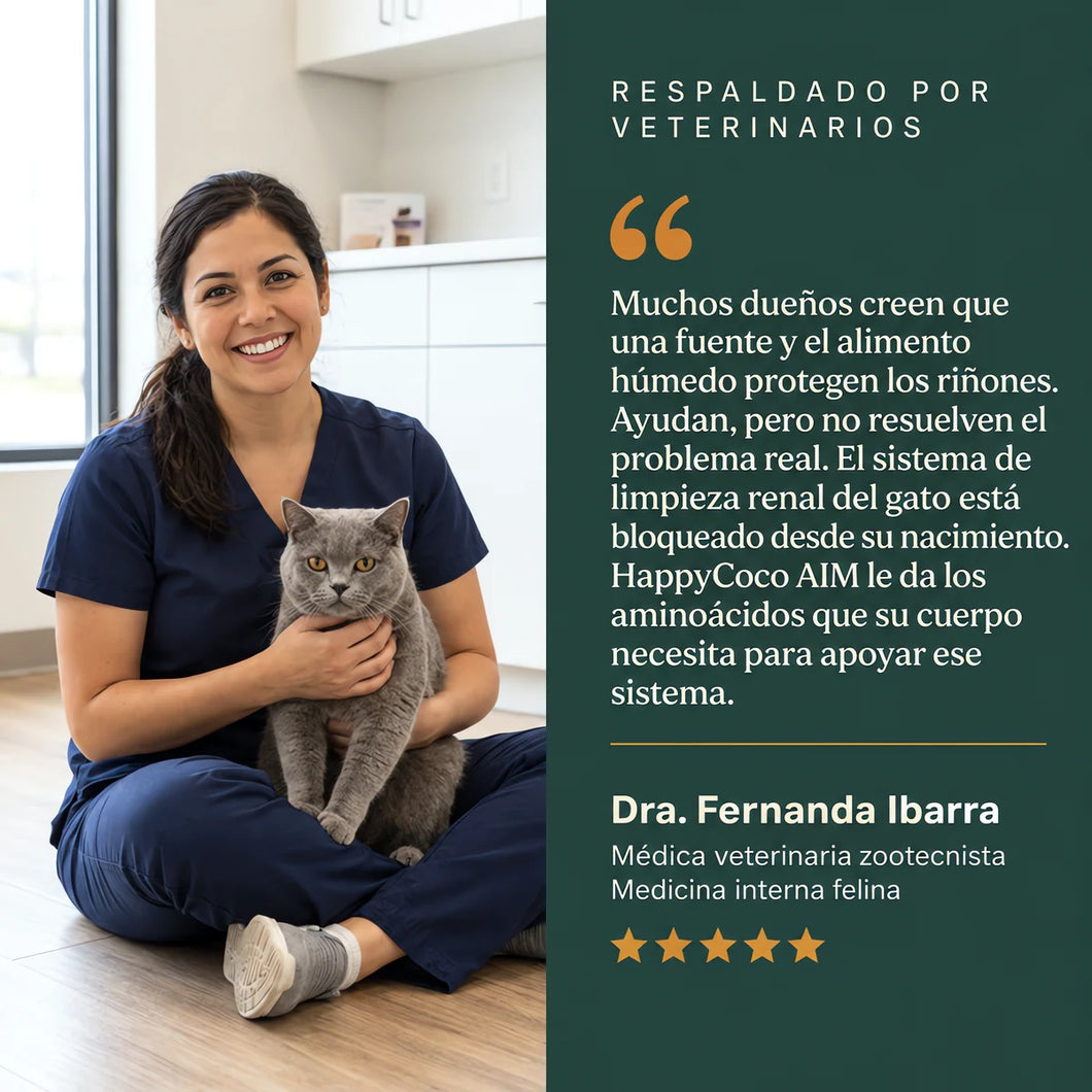 Respaldado por veterinarios