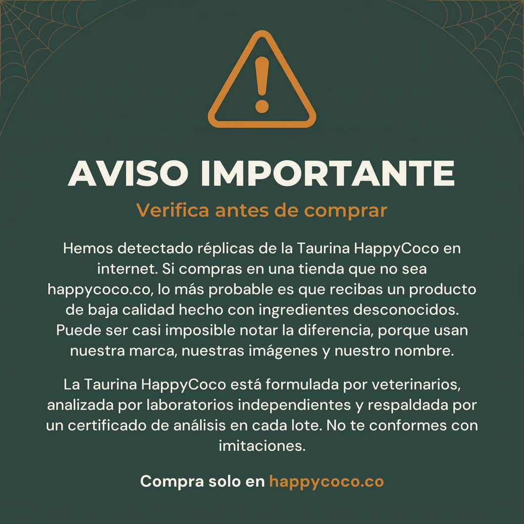 Aviso importante: compra solo en happycoco.co