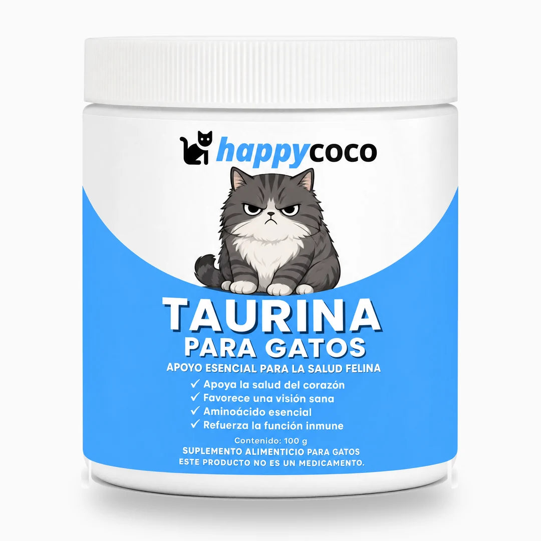 Taurina HappyCoco para gatos, tarro de 100 g