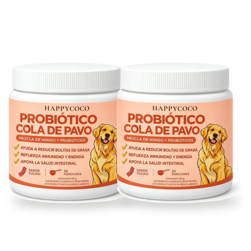 pack 2 tarros de Probiótico Cola de Pavo HappyCoco (compra 1 y llévate 1 gratis)