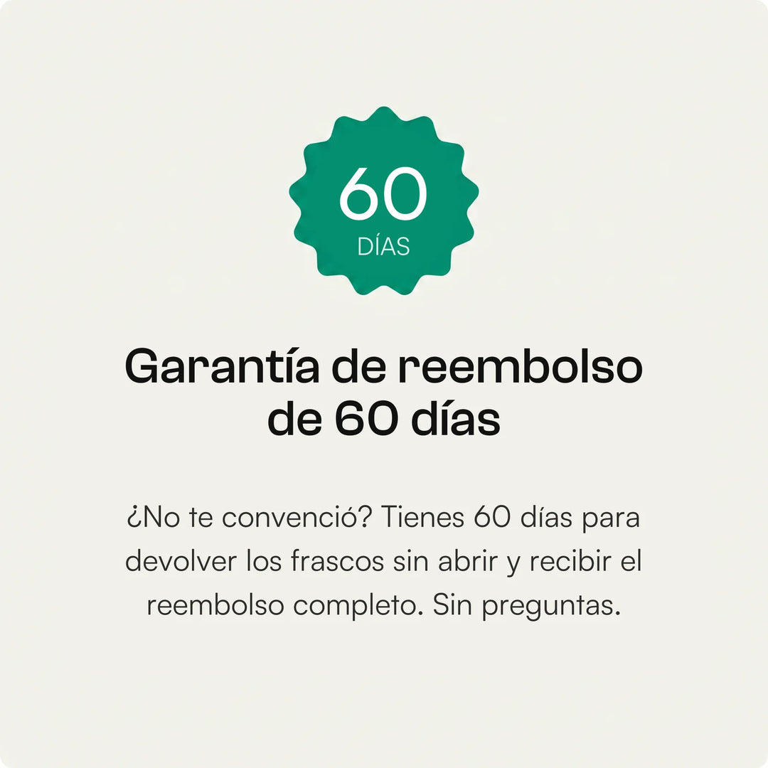 Garantía de reembolso de 60 días