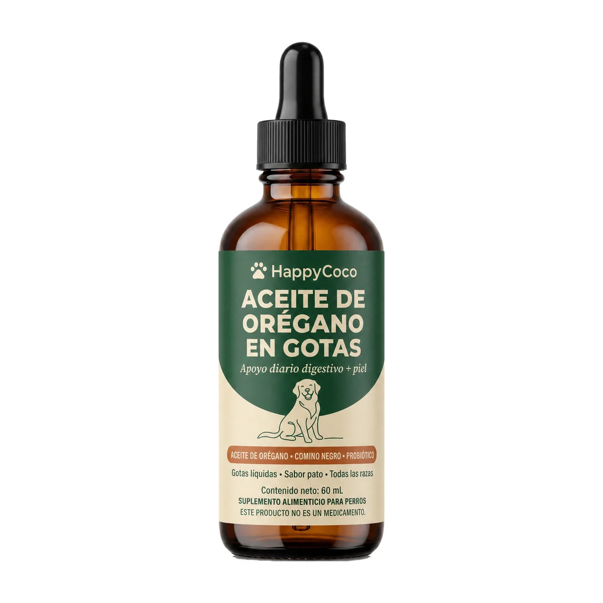 Frasco extra de Aceite de Orégano en Gotas HappyCoco